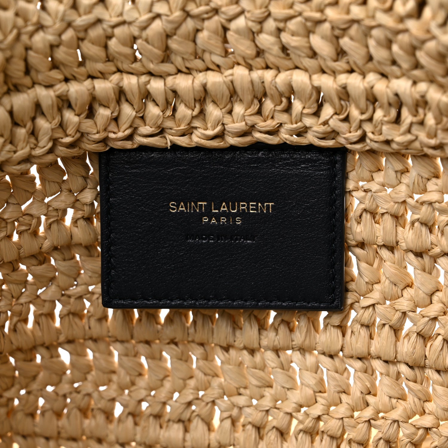 Saint Laurent Raffia Rive Gauche Tote Natural 6 of 8