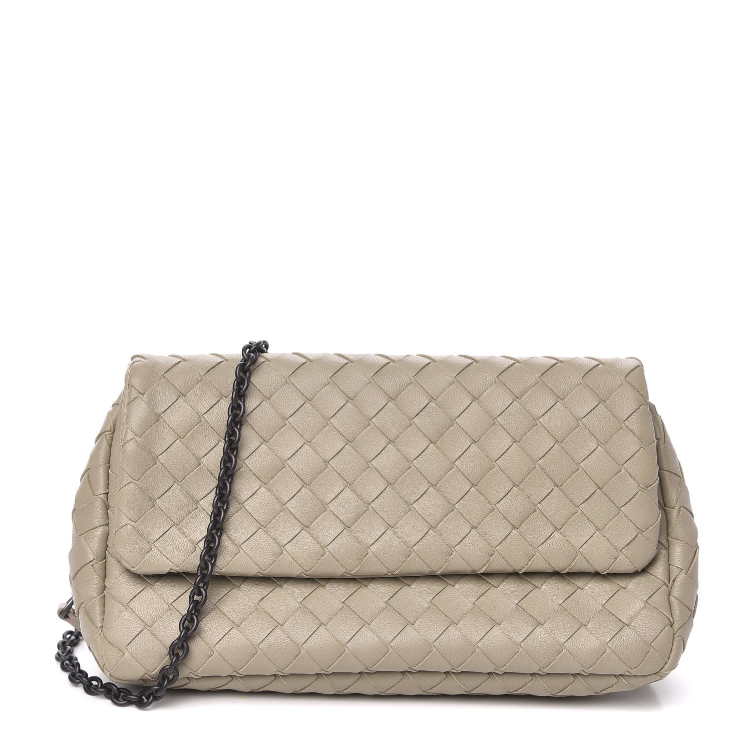 Bottega Veneta Nappa Intrecciato Mini Chain Messenger Fume 1 of 9