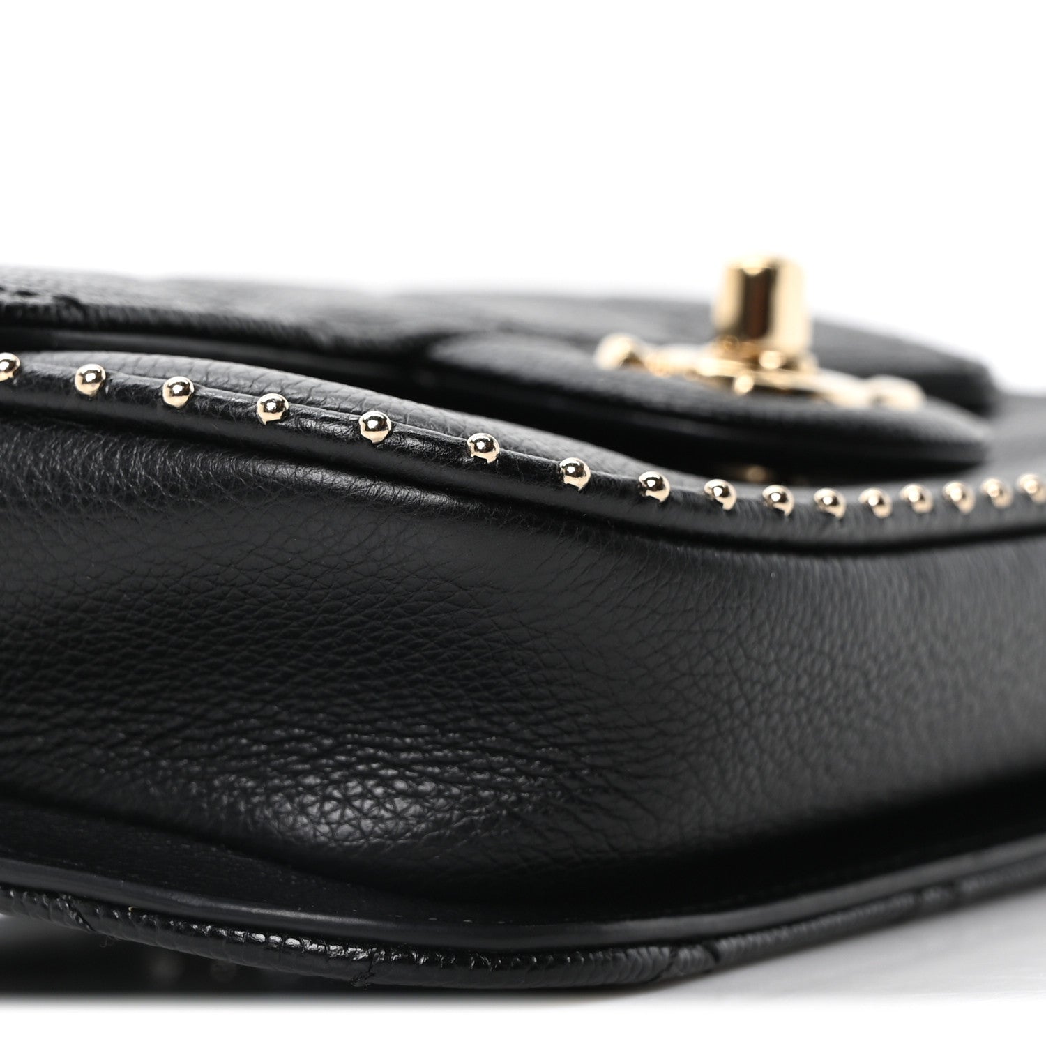 Chanel Caviar Quilted Studded Flap Waist Bag Black 9 of 10