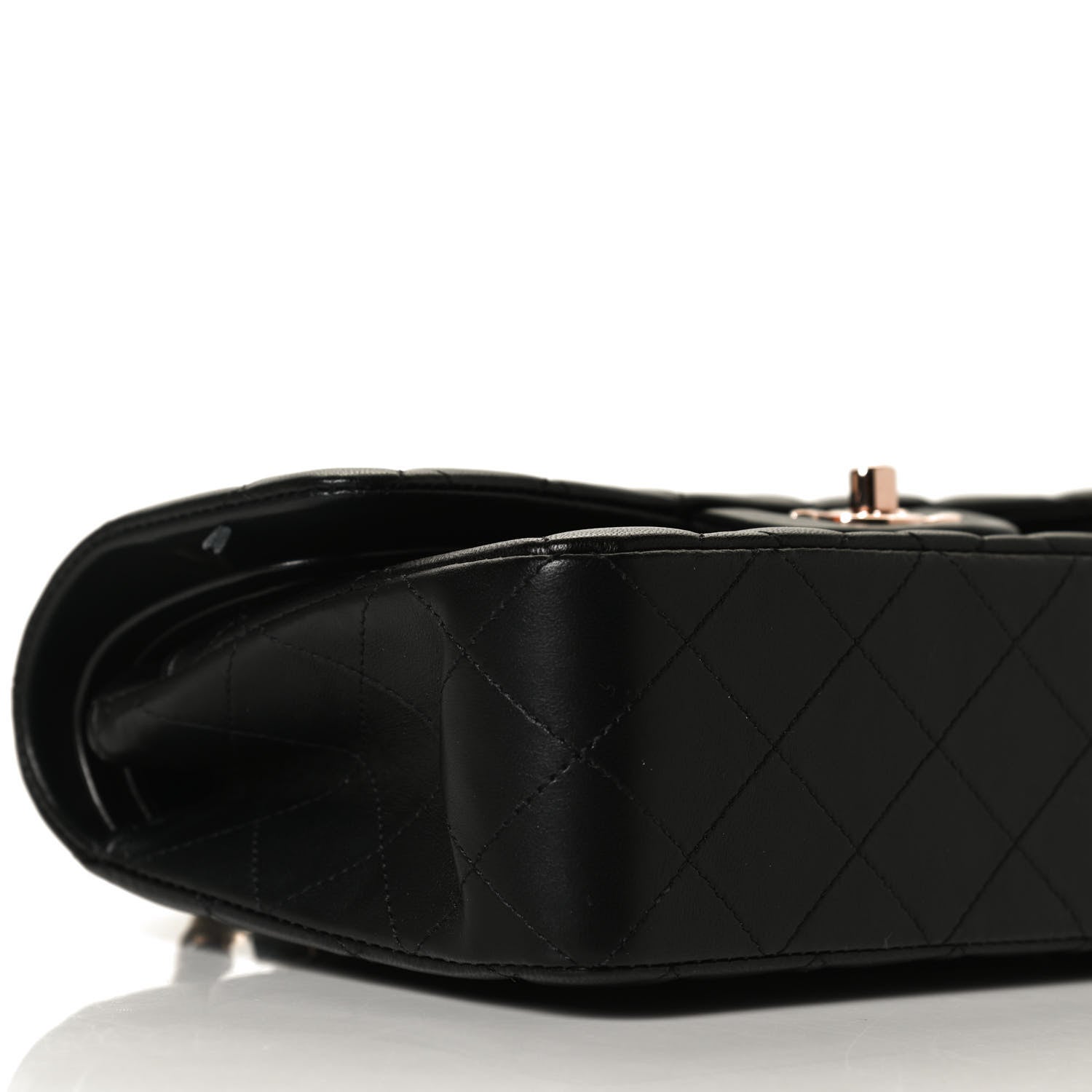 Chanel Lambskin Quilted Small Double Flap Black 8 of 14