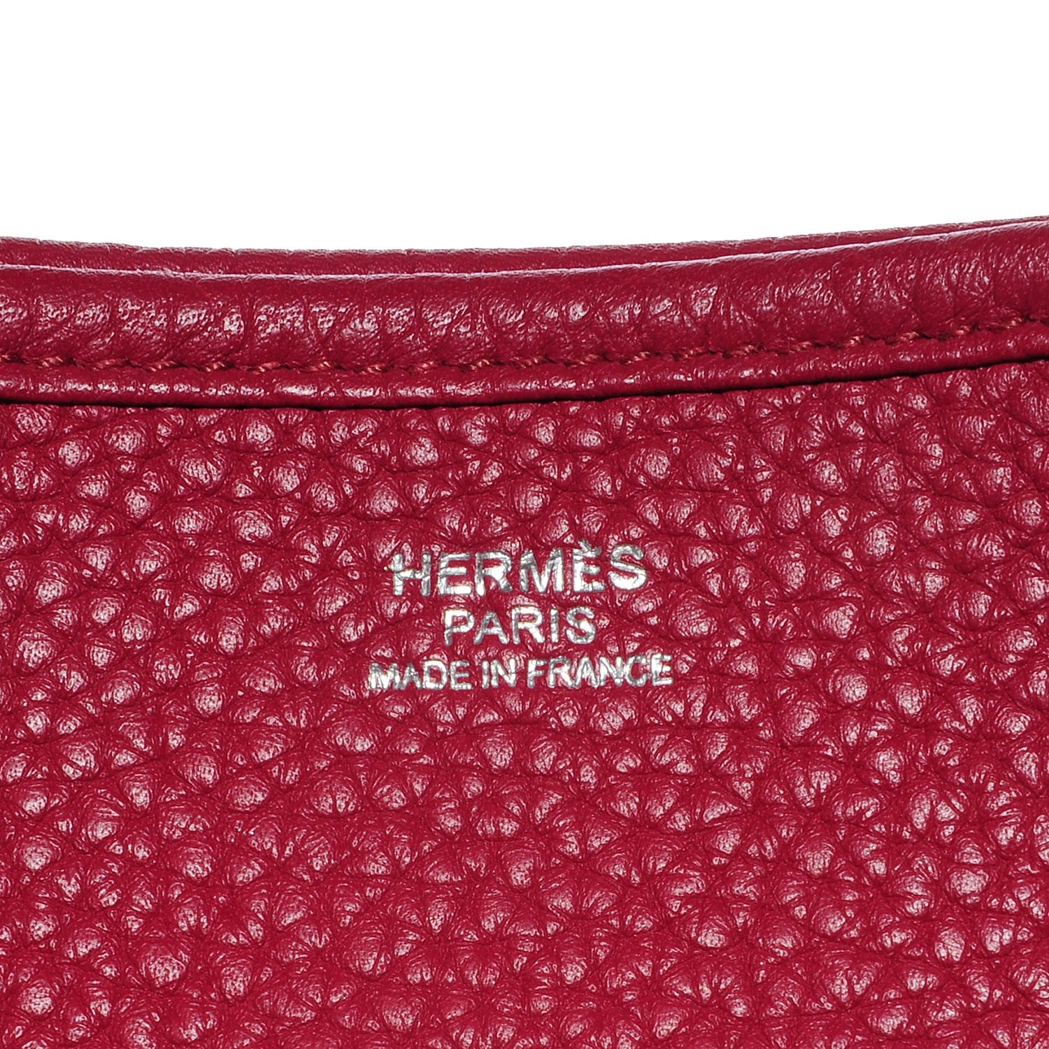 Hermes Taurillon Clemence Evelyne III GM Rubis 8 of 13