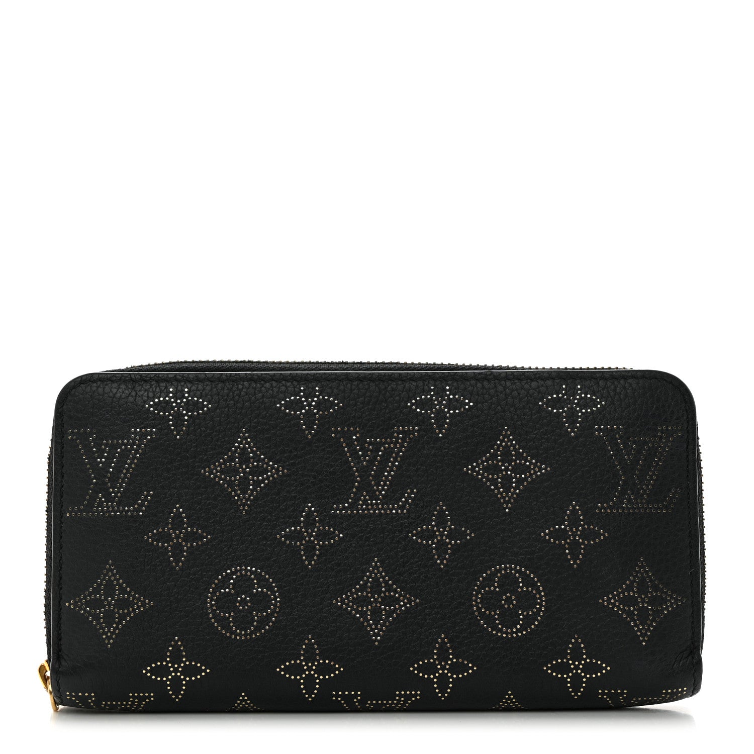 Louis Vuitton Mahina Flight Mode Zippy NM Wallet Black Gold 1 of 6