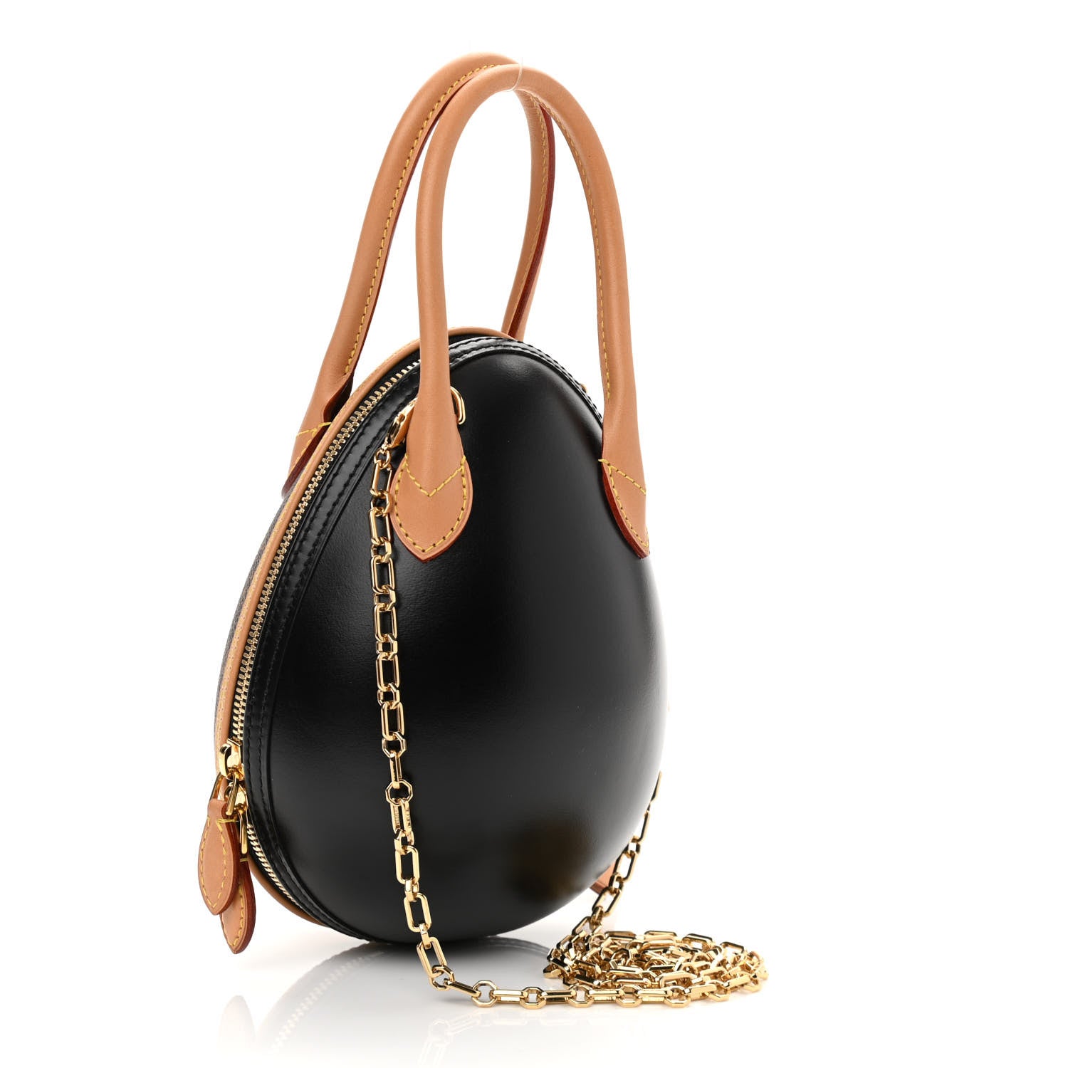 Louis Vuitton Monogram Egg Bag Black 3 of 10