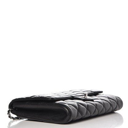 Chanel Caviar Quilted Clutch With Chain Flap Black 4 of 7