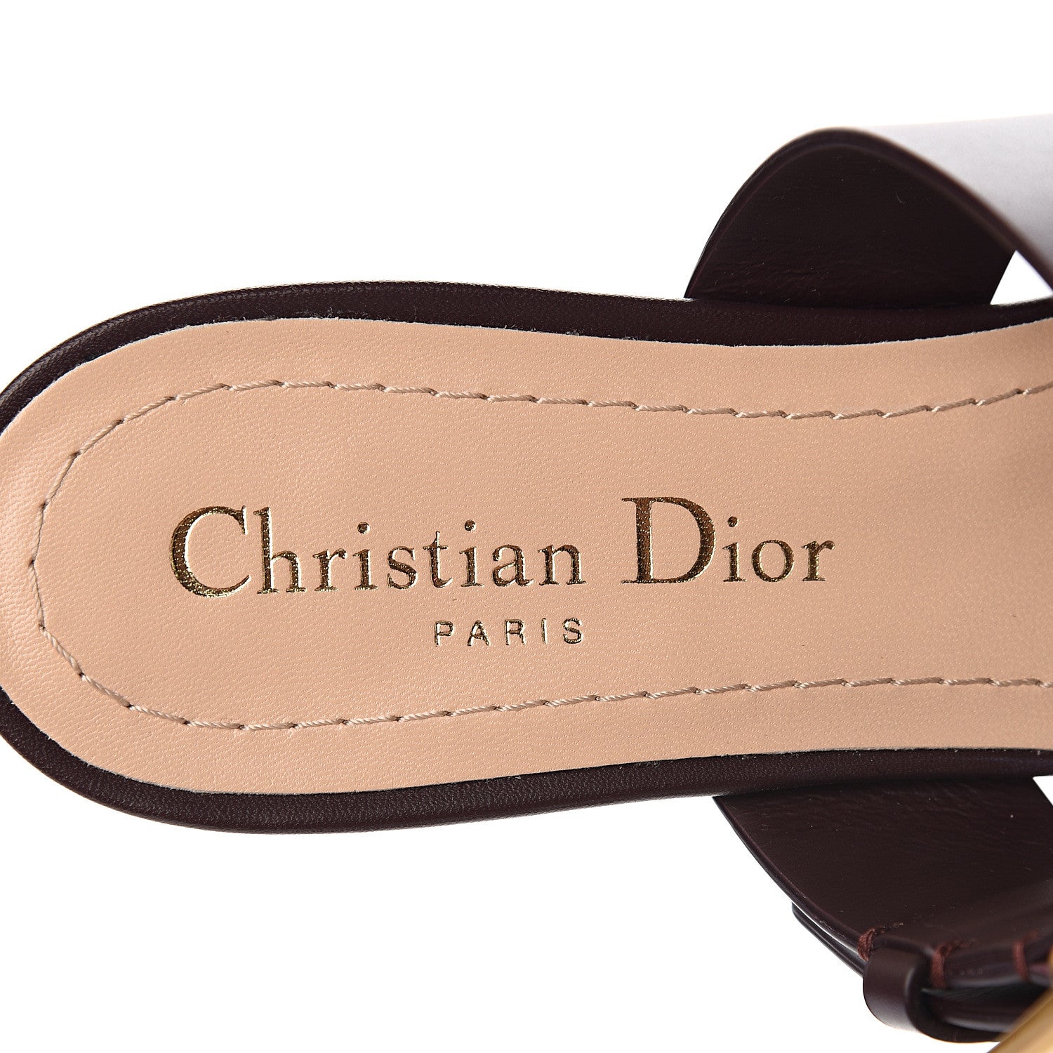 Christian Dior Technical Fabric Calfskin D-Dior Flat Mules 36.5 Rouge Black 7 of 9