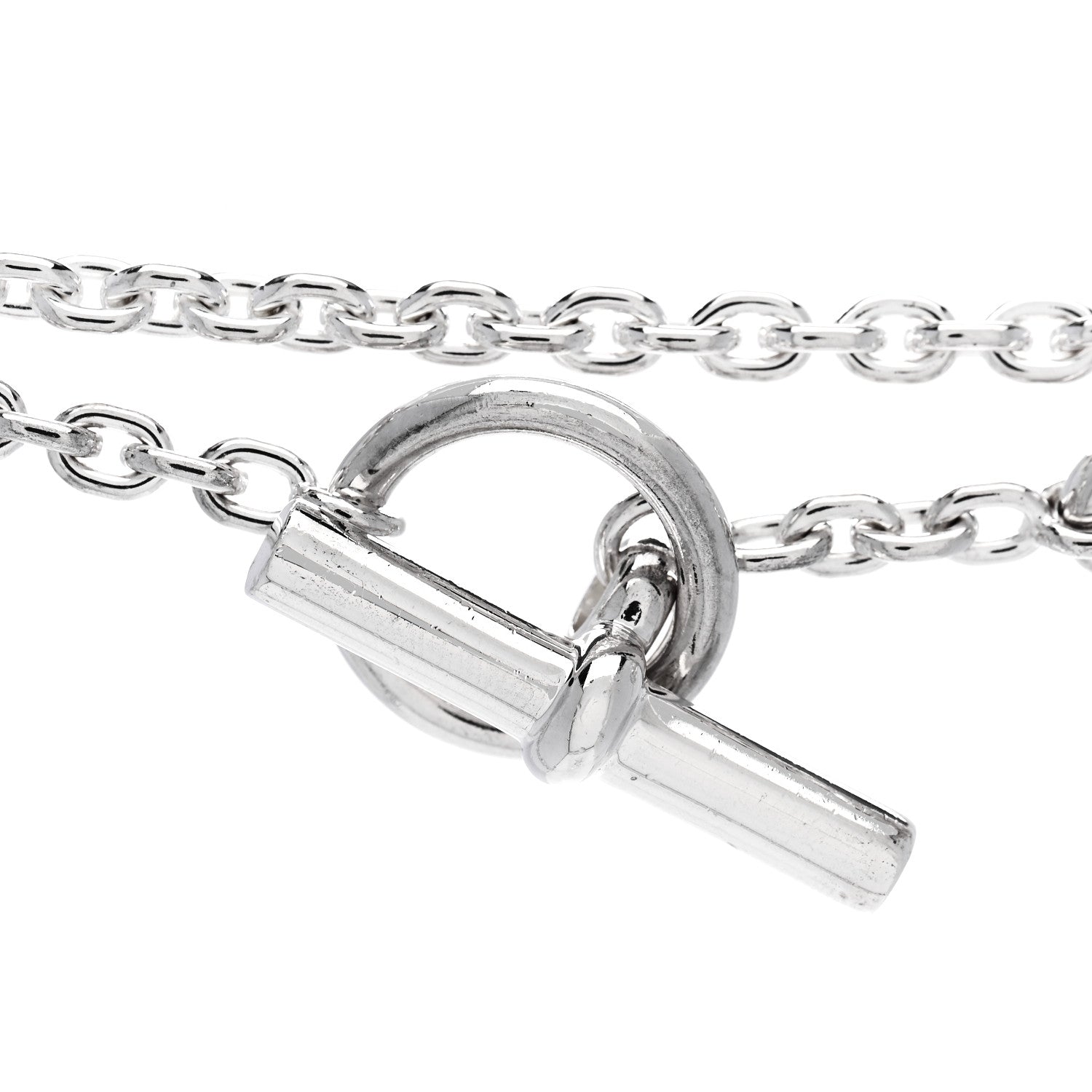 Hermes Sterling Silver Farandole Necklace 160 4 of 6