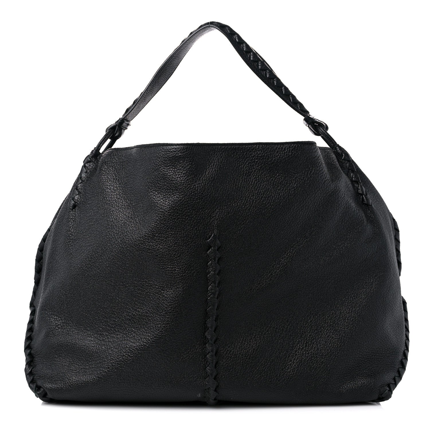 Bottega Veneta Washed Cervo Deerskin Large Hobo Black 1 of 11
