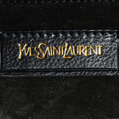 Saint Laurent Calfskin Muse Two Cabas Black 7 of 8