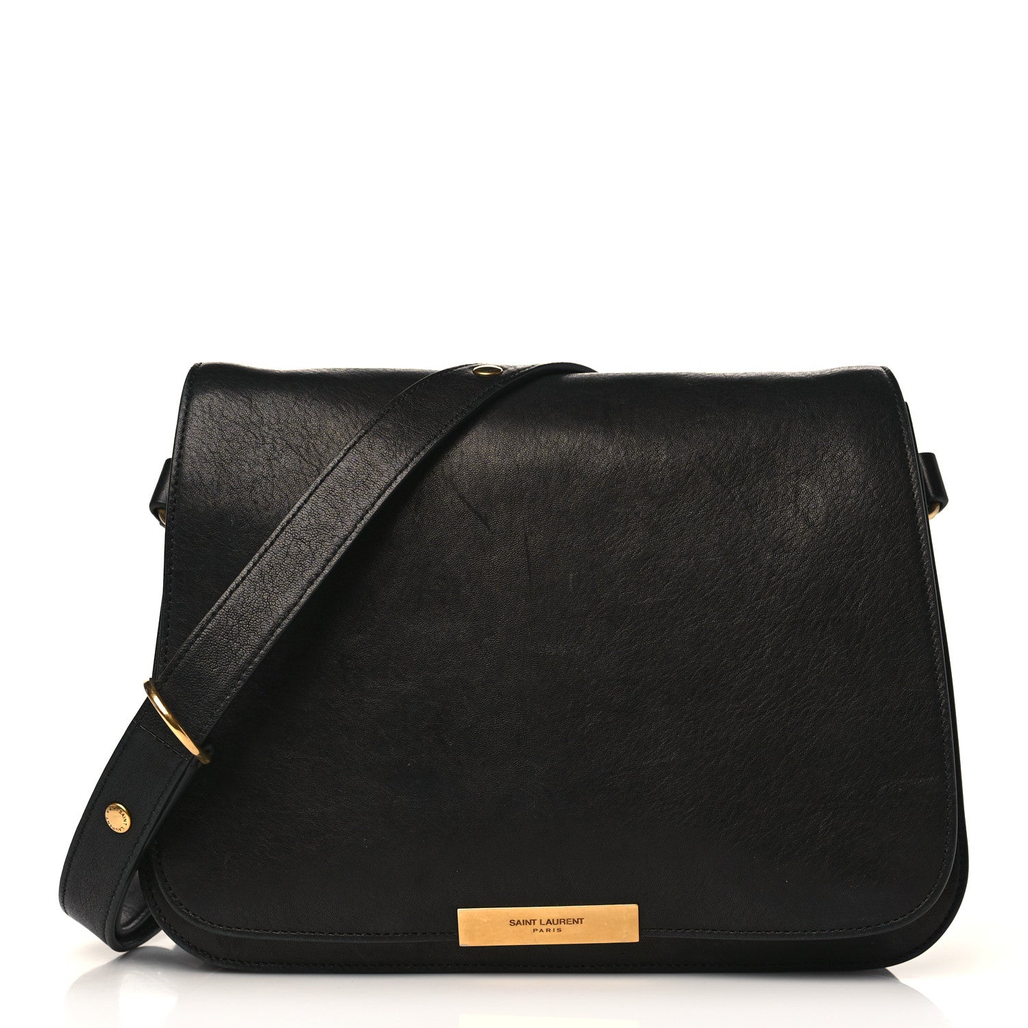 Saint Laurent Lambskin Amalia Flap Shoulder Bag Black 1 of 9
