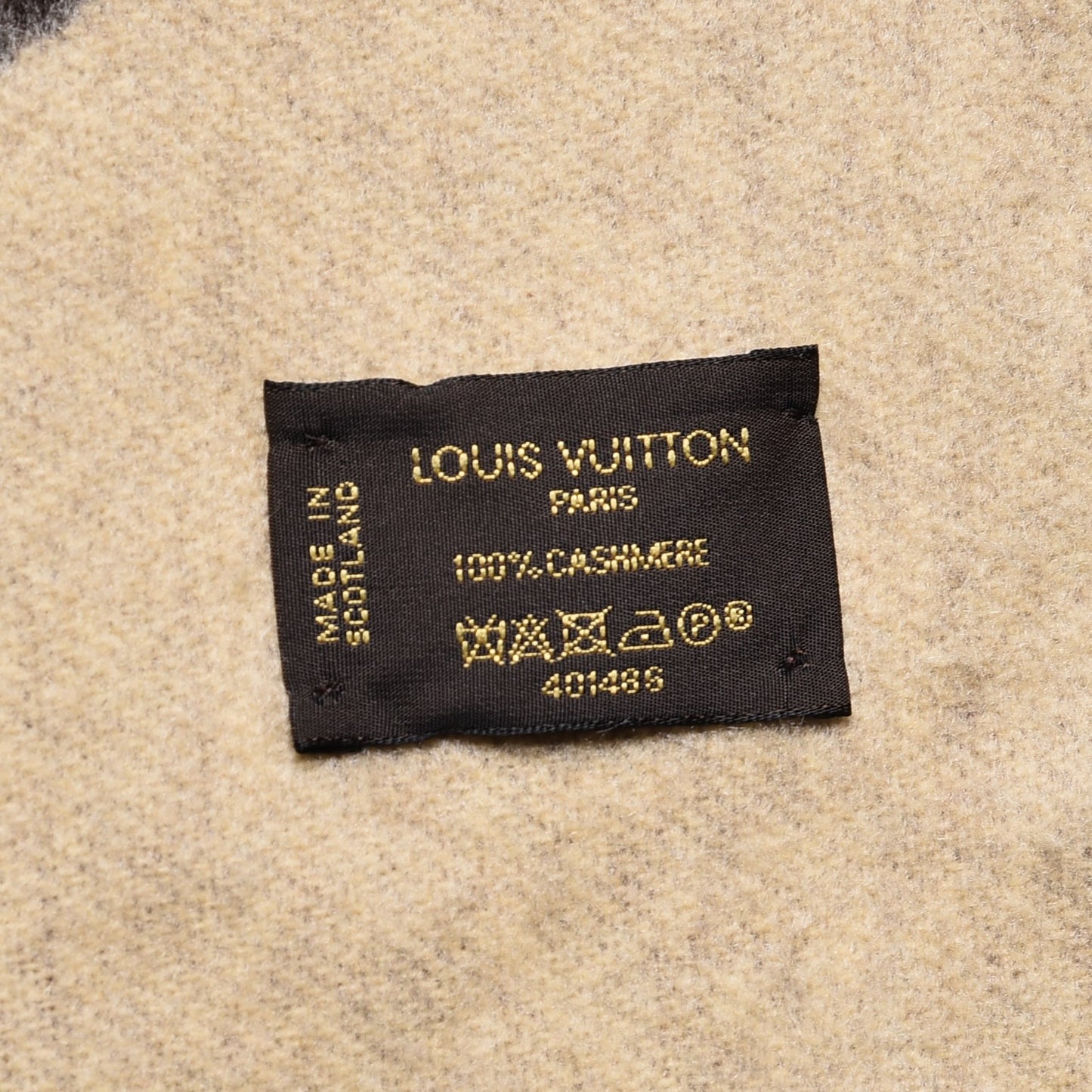 Cashmere Monogram Reykjavik Scarf Brown