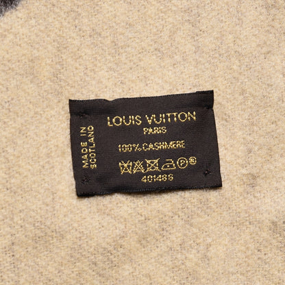 Louis Vuitton Cashmere Monogram Reykjavik Scarf Brown 5 of 6