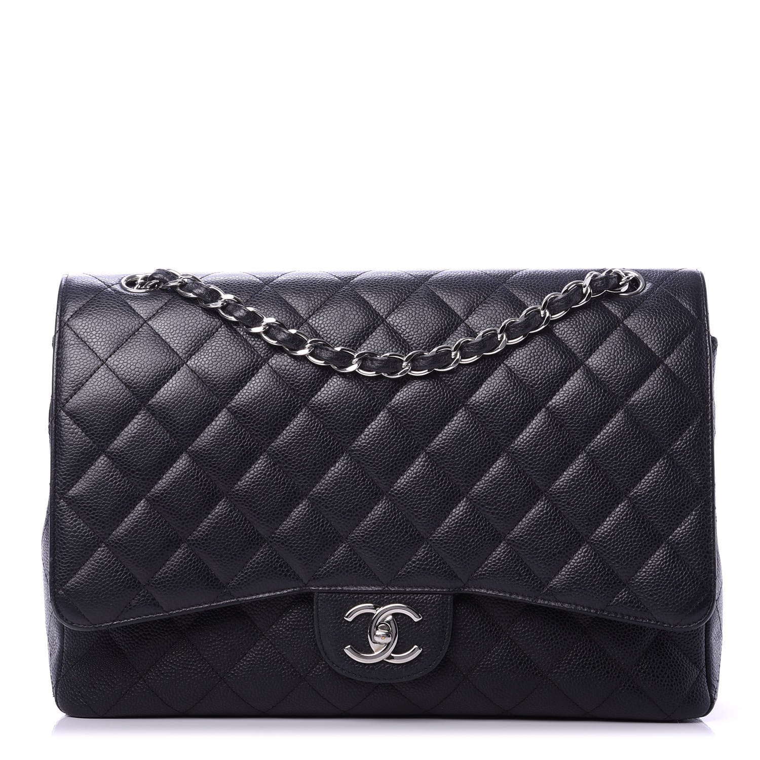 Chanel Caviar Quilted Maxi Double Flap Black 1 of 22