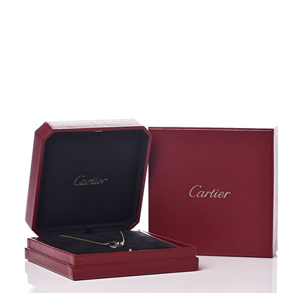 Cartier 18K Yellow Gold Diamond Interlocking LOVE Necklace 7 of 7