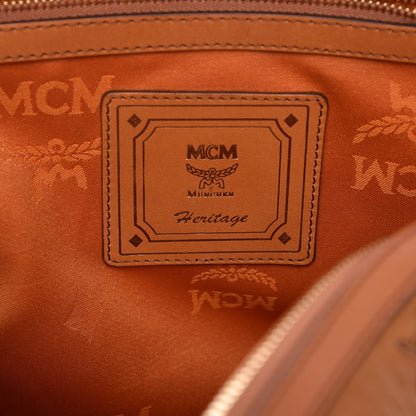 MCM Visetos Heritage Bowler Bag Cognac 7 of 11