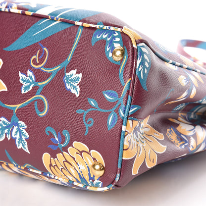 Prada Saffiano Print Medium Galleria Double Zip Tote Amaranto 8 of 9
