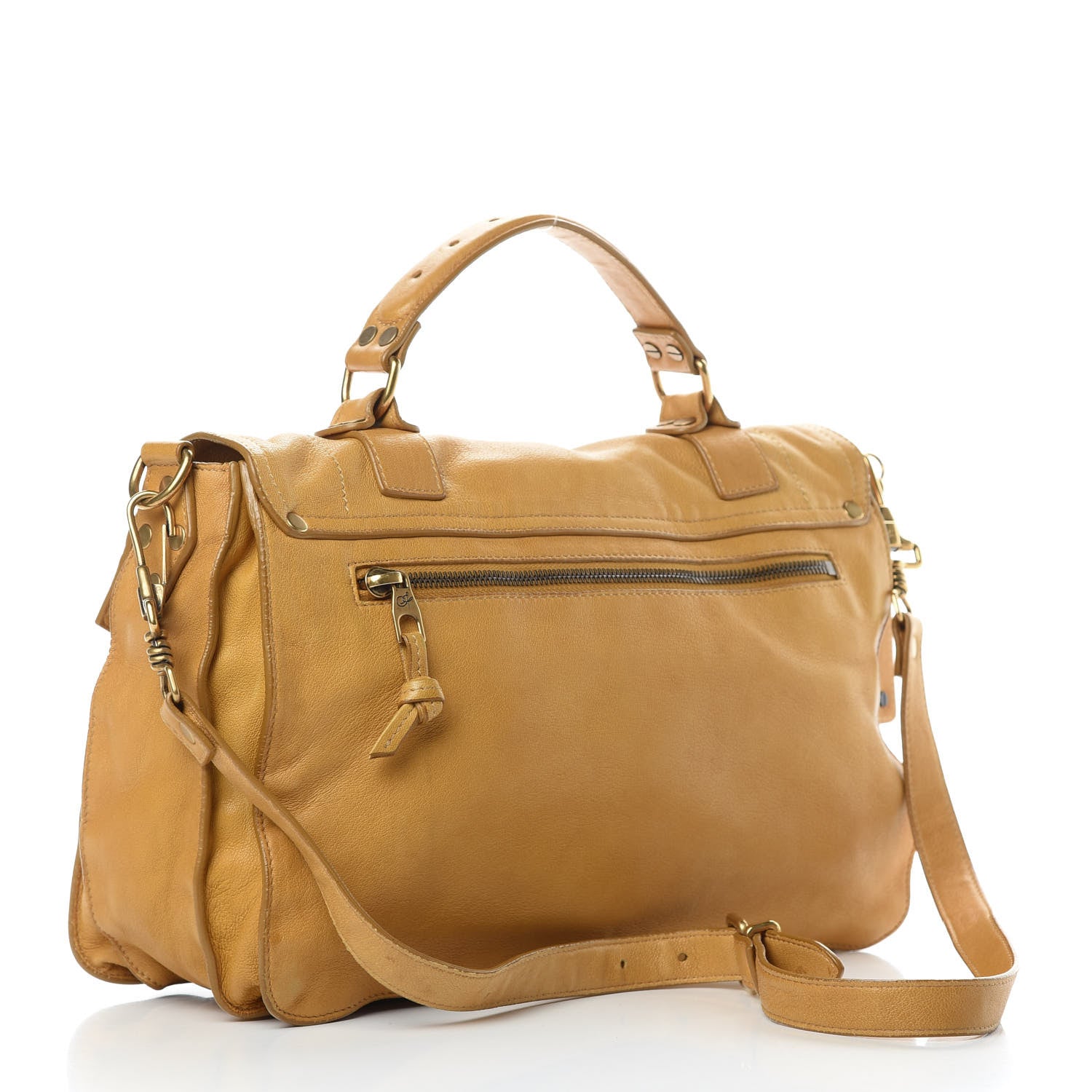 Proenza Schouler Lambskin Medium PS1 Satchel Mustard 3 of 14