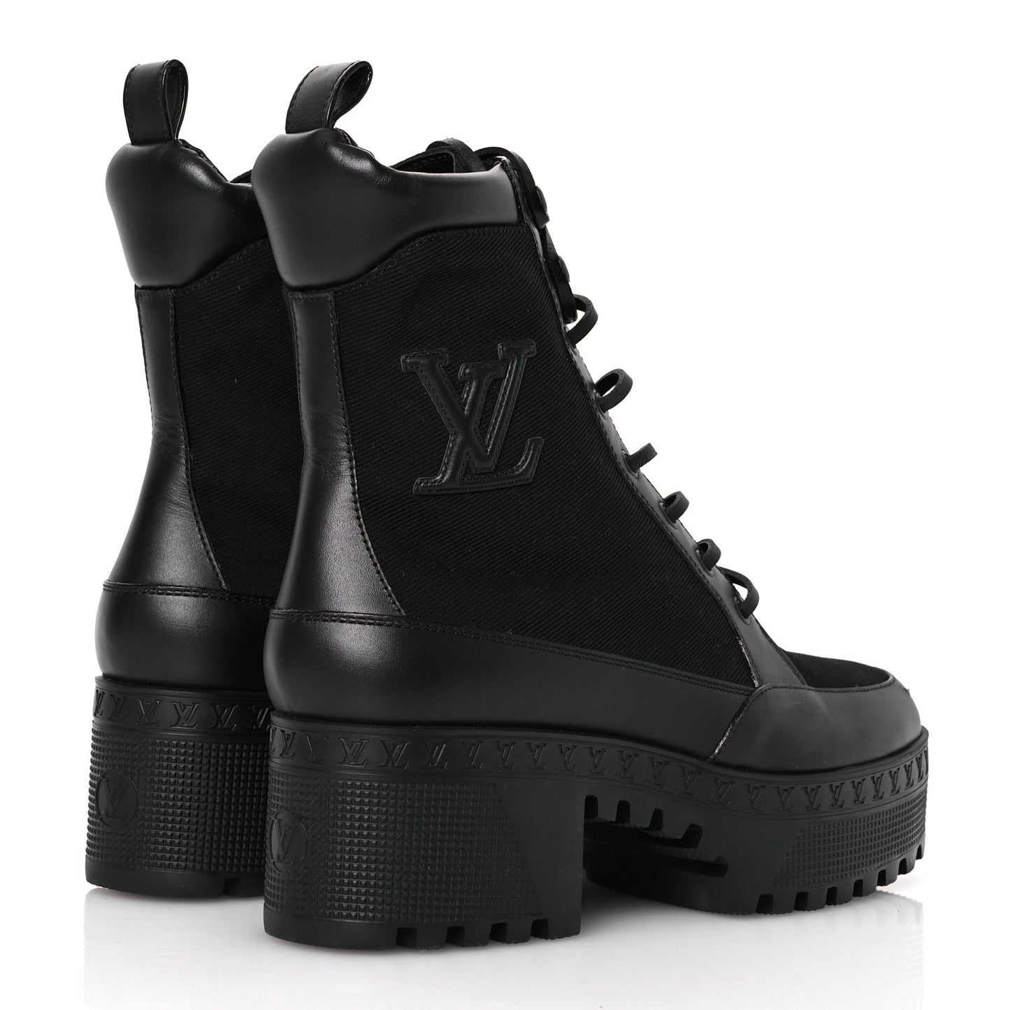 Canvas Laureate Platform Desert Boots 38.5 Black