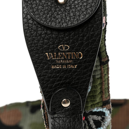 Valentino Garavani Canvas Camubutterfly Rockstud Guitar Strap Multicolor 4 of 5