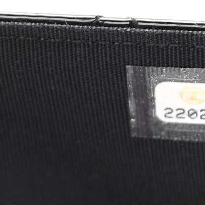 Chanel Patent Quilted Golden Class Wallet on Chain WOC Black 8 of 11