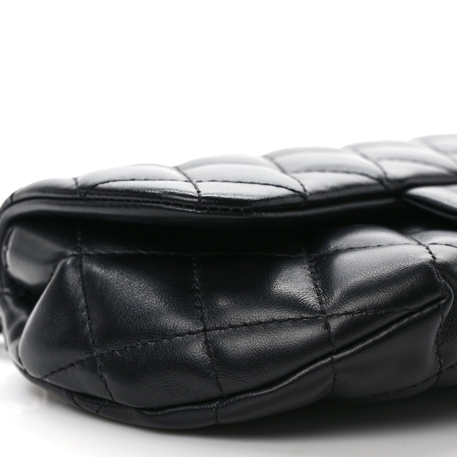 Chanel Calfskin Quilted CC Uniform Flap Belt Bag Black 8 of 10