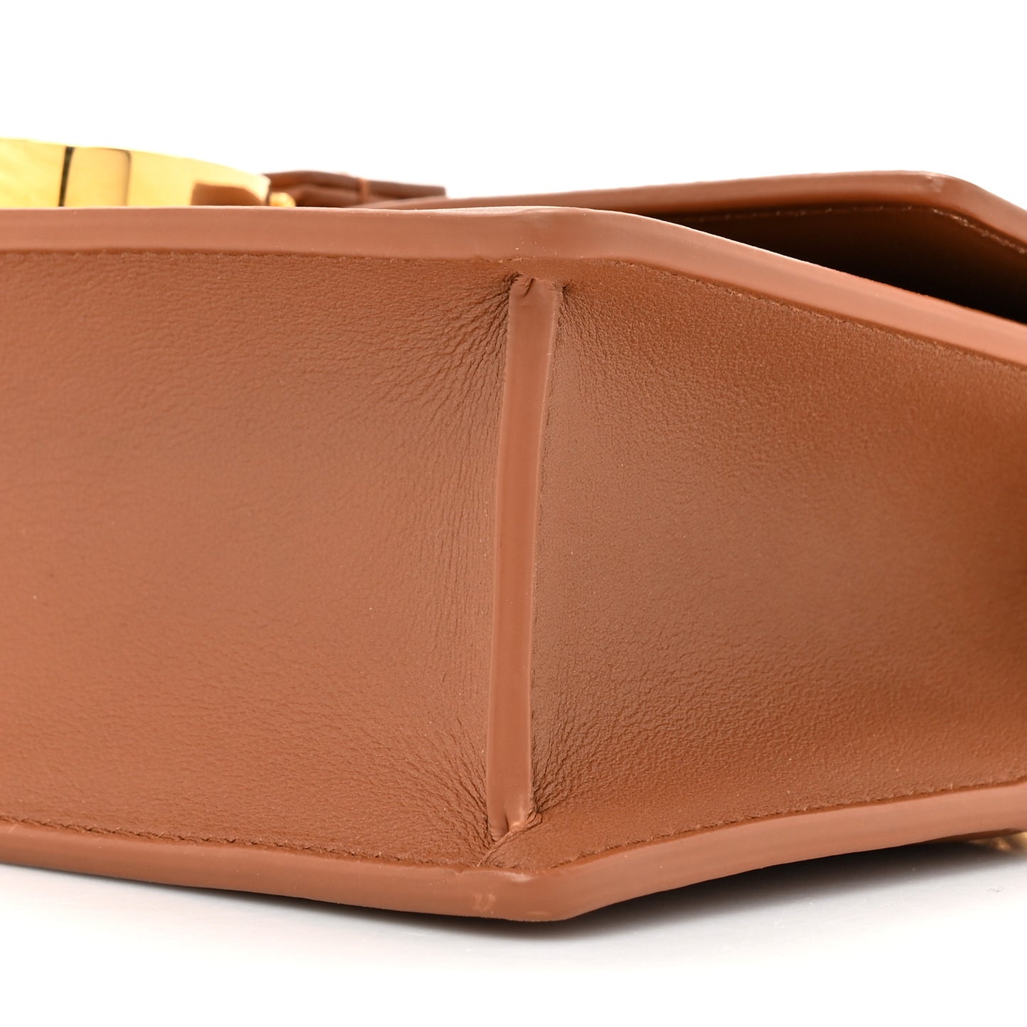 Grained Calfskin 30 Montaigne East West Chain Flap Bag Brown