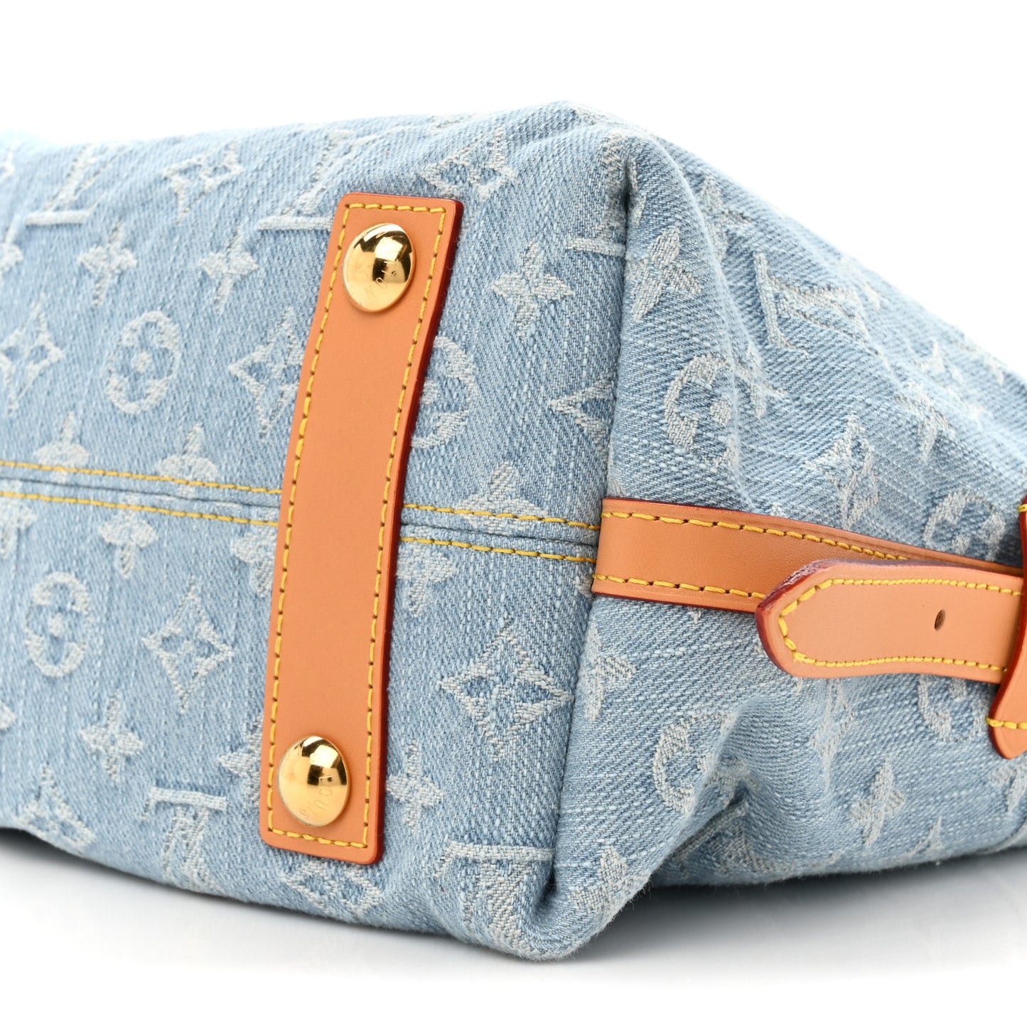 Monogram Denim CarryAll PM Sky Blue