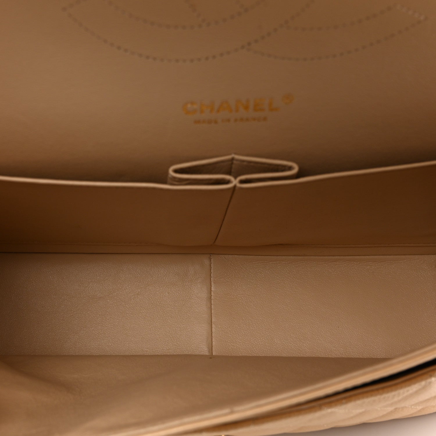 Chanel Caviar Quilted Jumbo Double Flap Light Beige 5 of 10