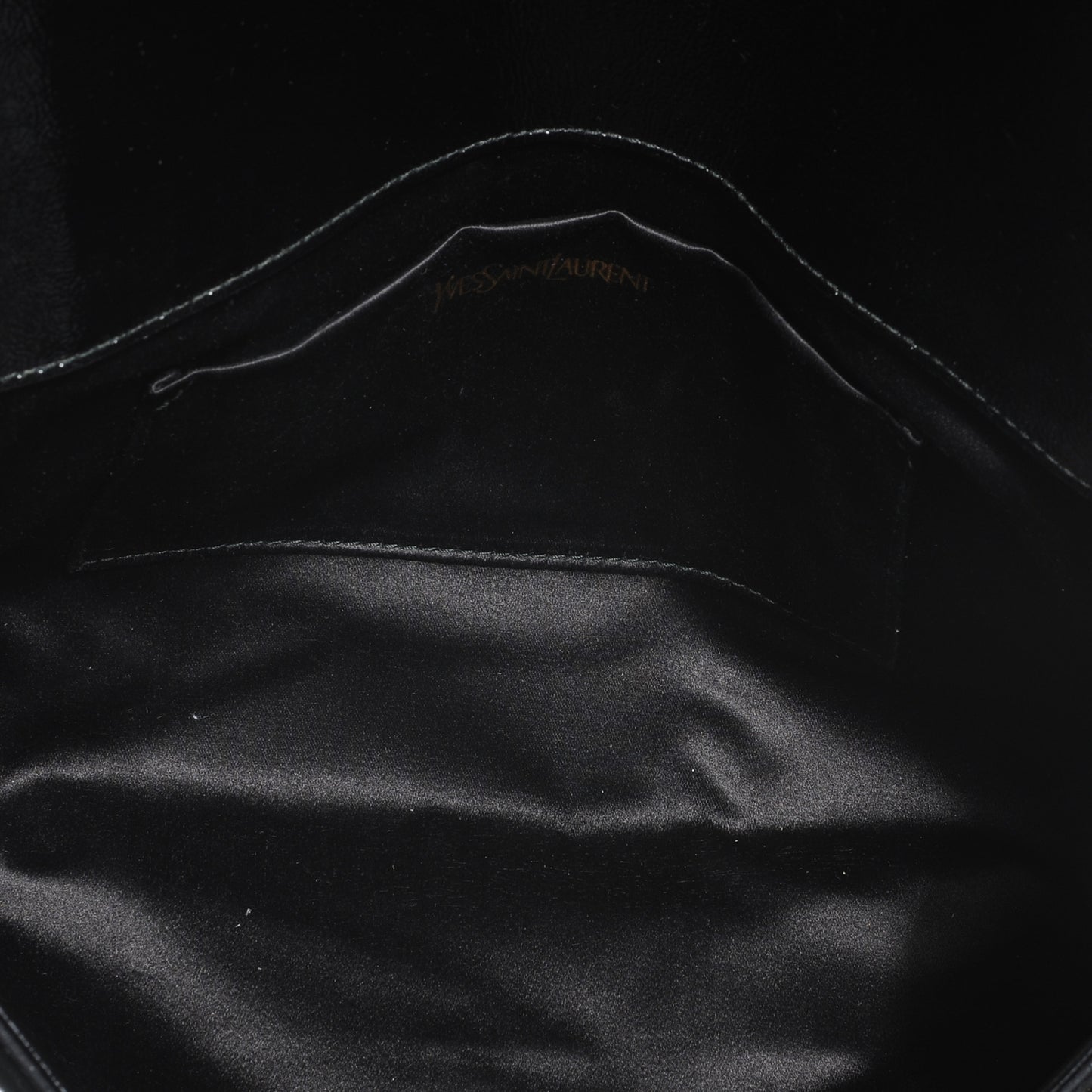 Textured Patent Monogram Large Belle De Jour Clutch Black