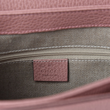Gucci Dollar Calfskin Interlocking G Top Handle Shoulder Bag Soft Pink 8 of 10