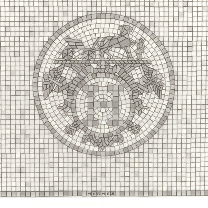 Hermes Porcelain Mosaique au 24 Platine Sushi Plate 5 of 8