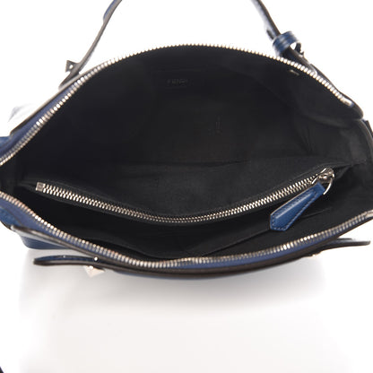 Fendi Vitello Dolce Marmol Medium By The Way Boston Bag Blue 5 of 9