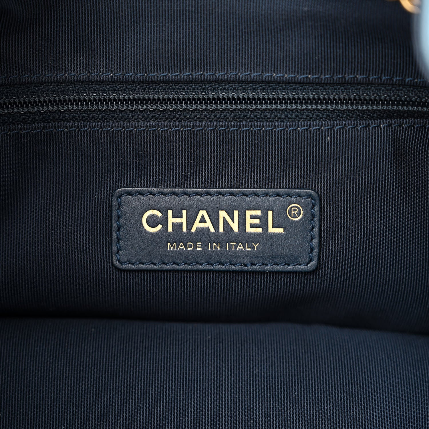 Chanel Grained Calfskin Lambskin CC Drawstring Bag Light Blue 6 of 10