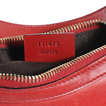 Gucci Leather Horsebit Small Handbag Red 7 of 7