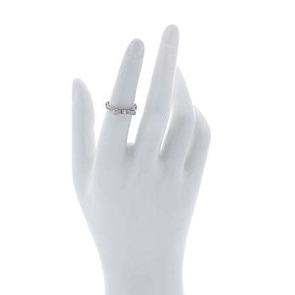 Chanel 18K White Gold Diamond Ruban Ring 51 5.75 2 of 6