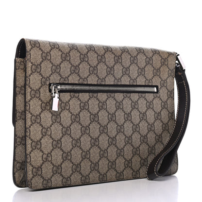 Gucci GG Plus Monogram Flap Clutch Dark Brown 2 of 5