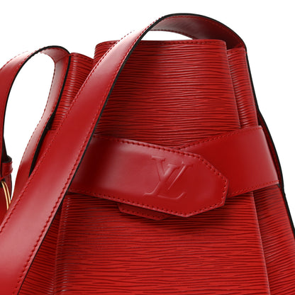 Louis Vuitton Epi Sac D'epaule Castillan Red 6 of 8