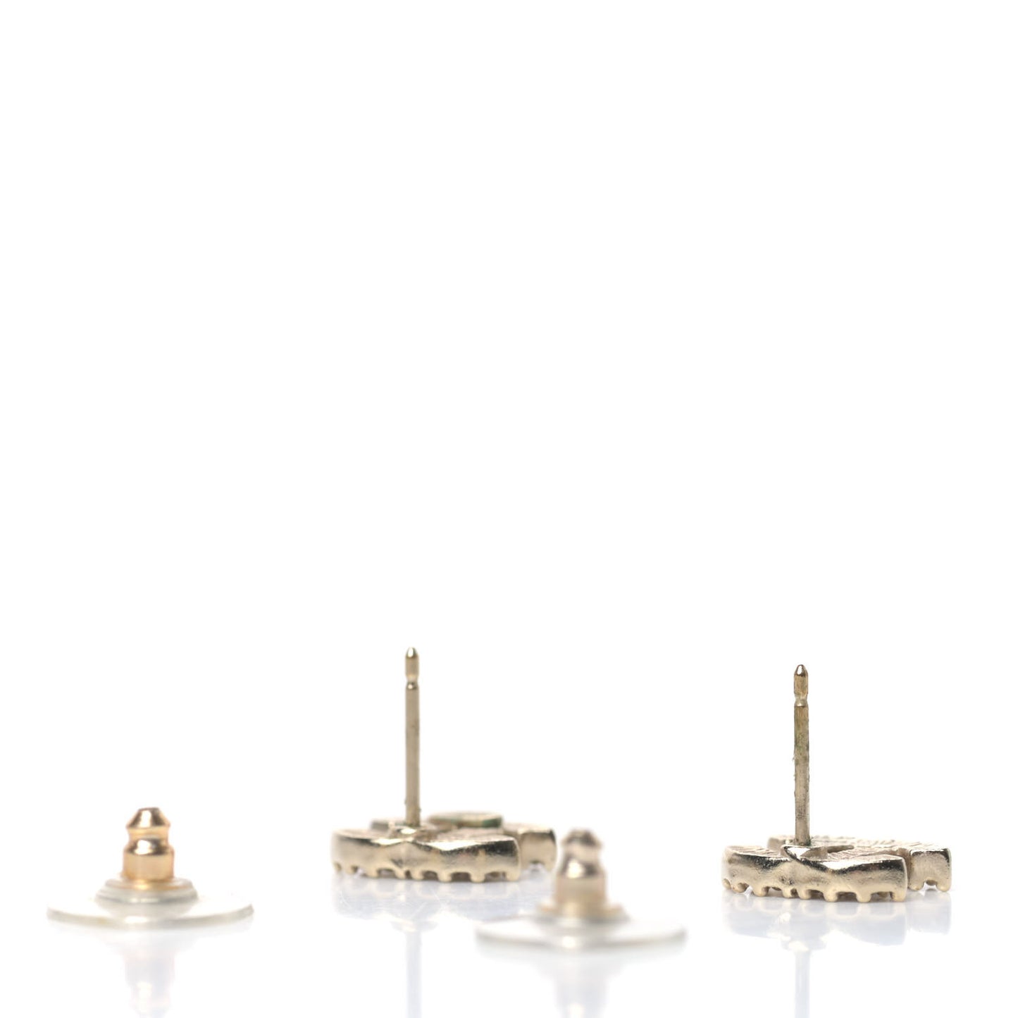 Crystal CC Earrings Gold