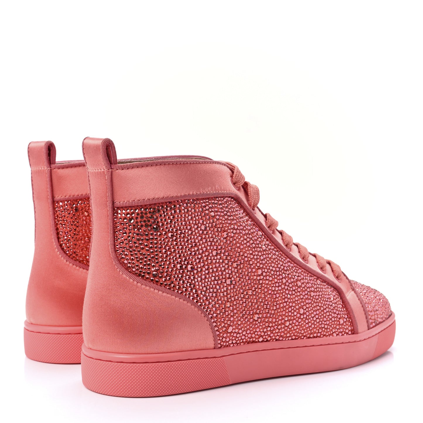 Louis Crystal Embellished Satin Orlato Flat Sneakers 41 Charlotte