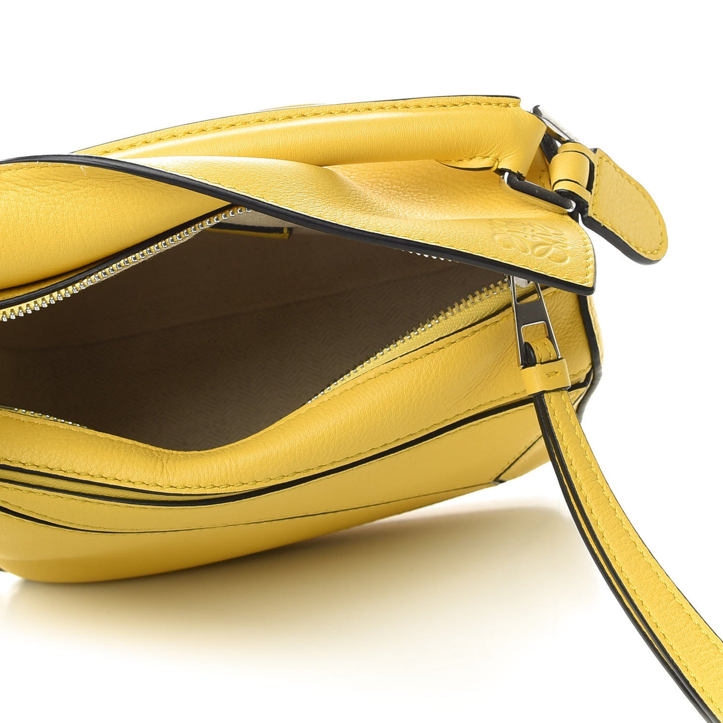 Calfskin Mini Puzzle Bag Yellow