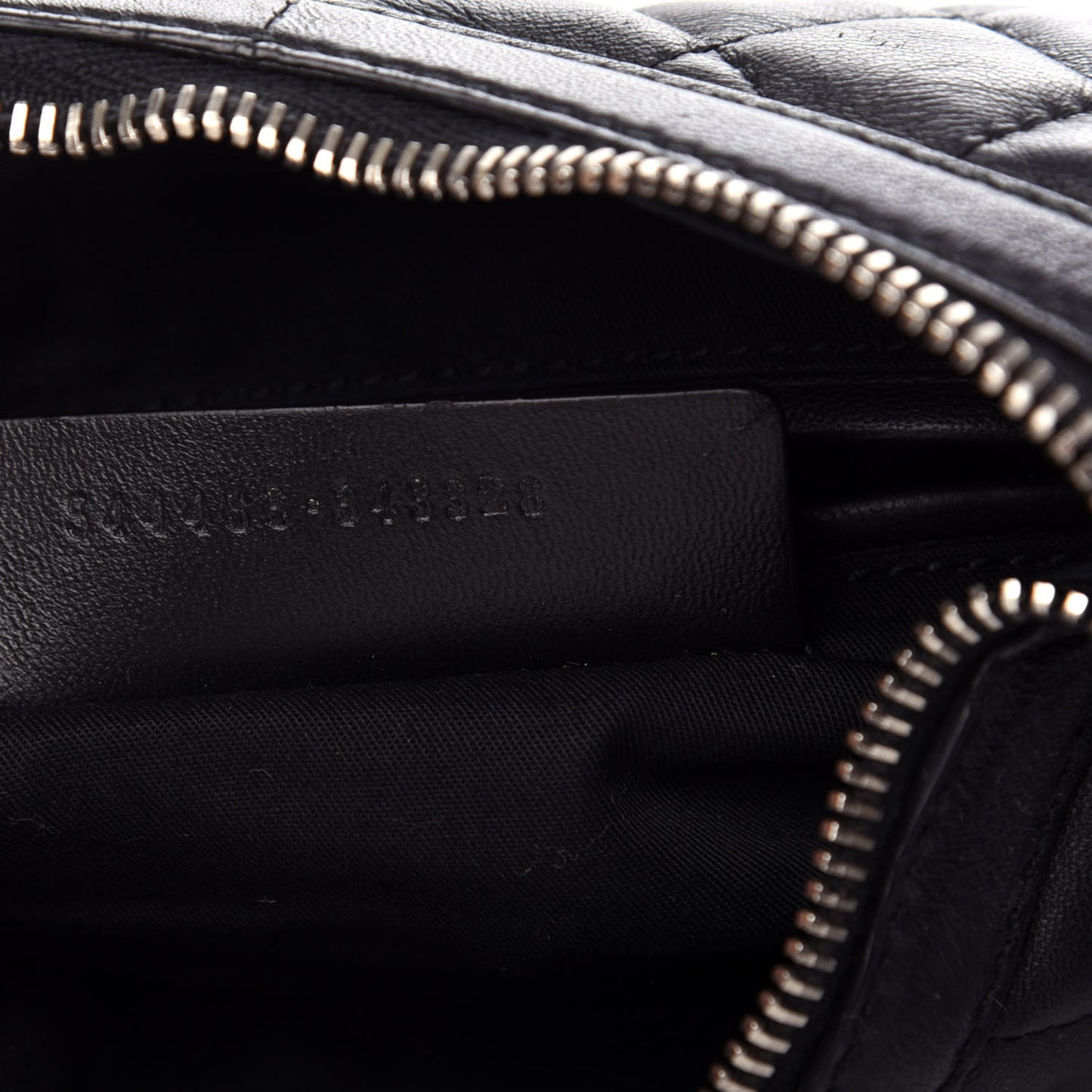 Lambskin Quilted De Manta Clutch Black
