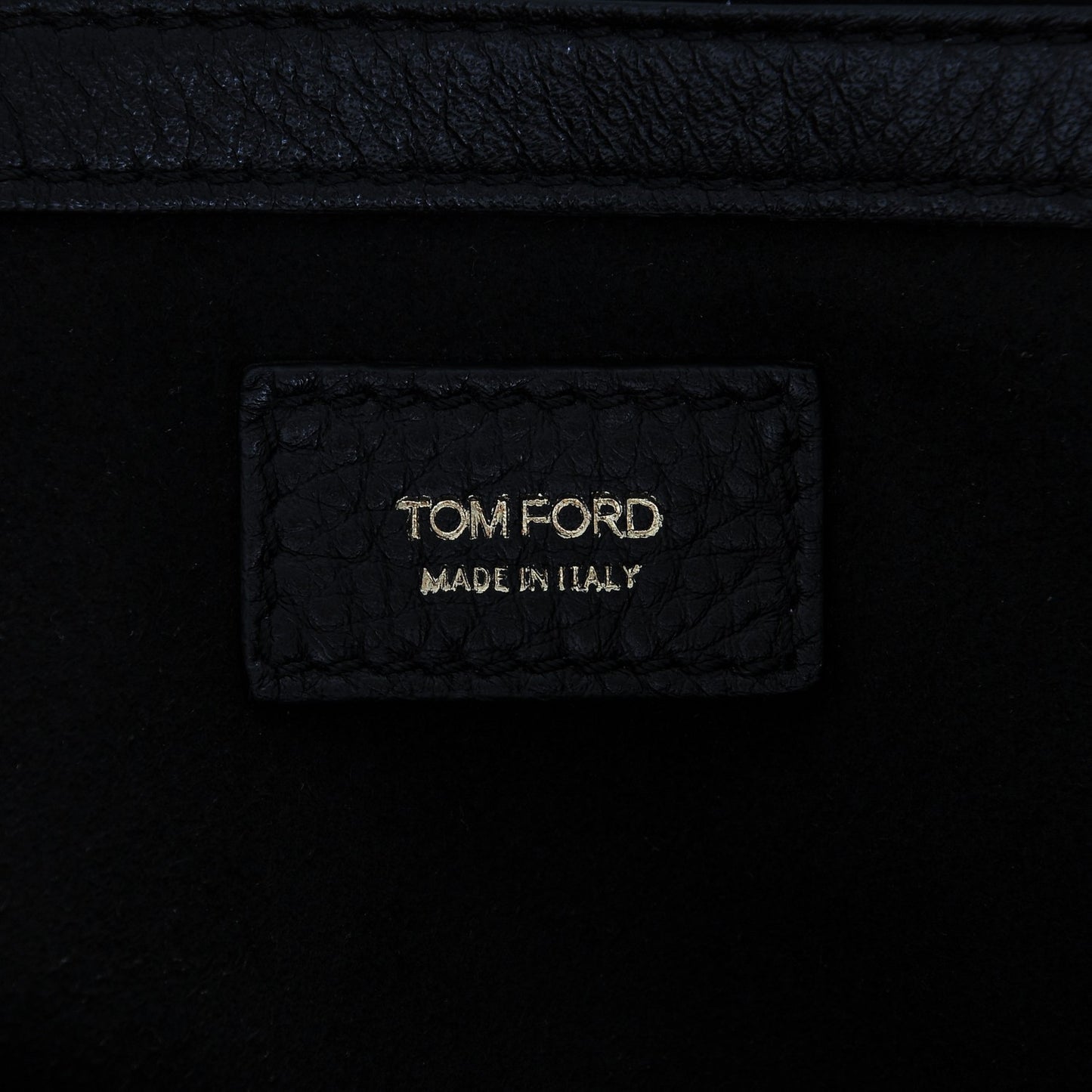 Pebbled Calfskin Medium Amber Zip Tote Black