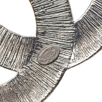 Chanel Baguette Crystal CC Brooch Silver 4 of 5