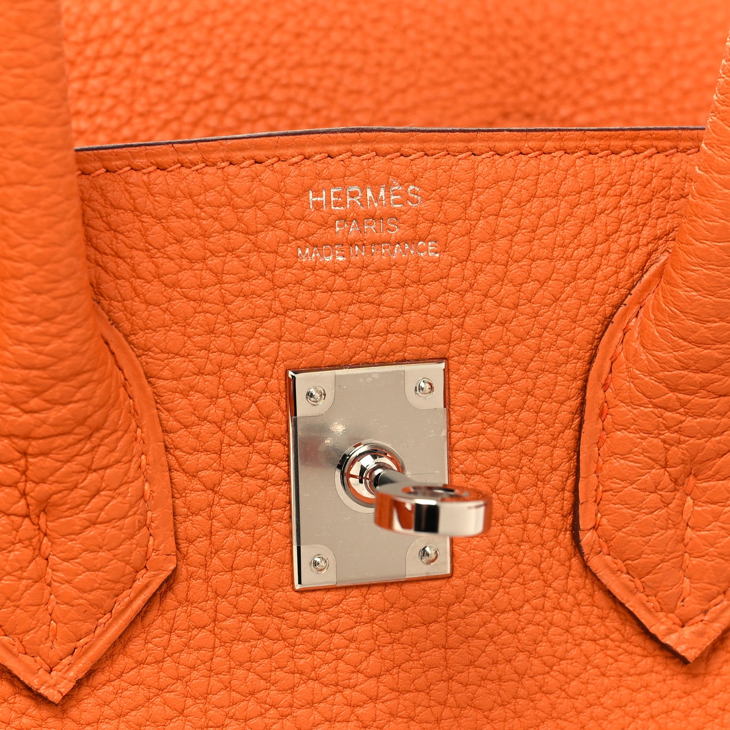 Hermes Togo Birkin 25 Orange 6 of 11