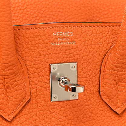 Hermes Togo Birkin 25 Orange 6 of 11