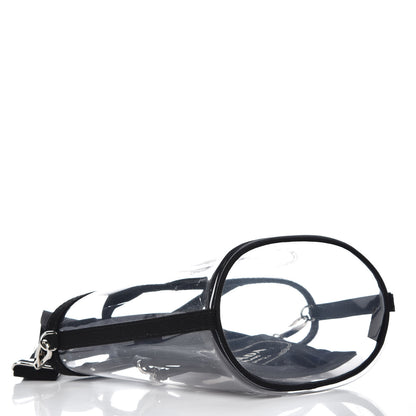 Prada Plexiglass Canapa Small Shopper Tote Black 5 of 7