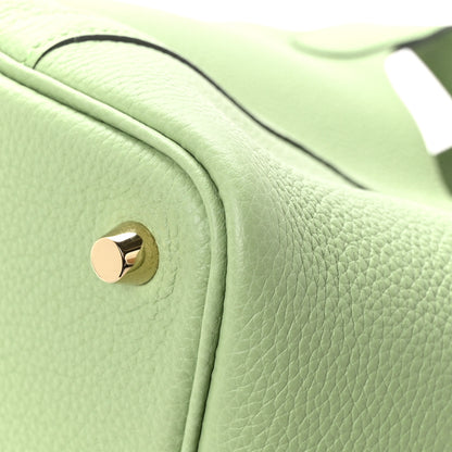 Hermes Taurillon Clemence Picotin Lock 18 PM Vert Criquet 12 of 13