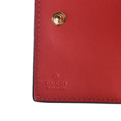 Gucci Calfskin Sylvie Wallet Hibiscus Red 5 of 7