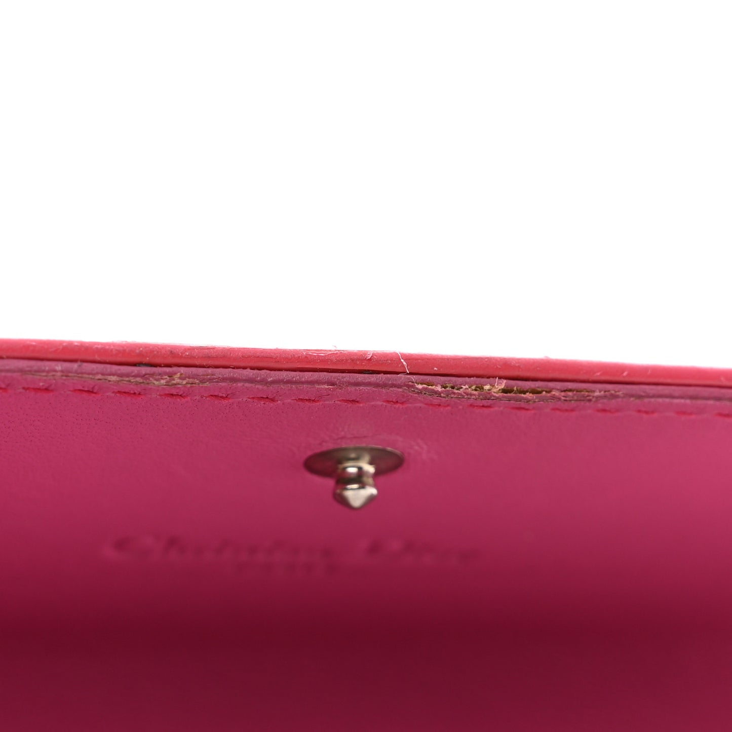 Patent Ultimate Rendez-vous Chain Wallet Fuchsia