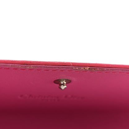 Christian Dior Patent Ultimate Rendez-vous Chain Wallet Fuchsia 14 of 14