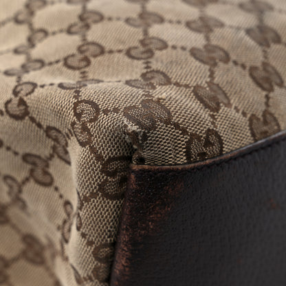 Gucci GG Monogram Large Web Handle Vertical Tote Dark Brown 10 of 17